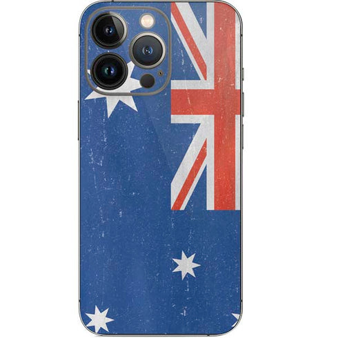 Australia Flag Distressed iPhone 14 Pro Skin